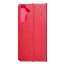 Atverčiamas dėklas, skirtas „Samsung A34 5G Luna Book“, aukso spalvos, raudonas