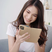 Atverčiamas dėklas Oppo Reno 15 PRO 5G Smart Case Book, auksinis Atverčiamas dėklas Oppo Reno 15 PRO 5G Smart Case Book, auksinis
