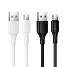 USB A į USB C laidas Hoco 3A 1 m X120 baltas USB A į USB C laidas Hoco 3A 1 m X120 baltas