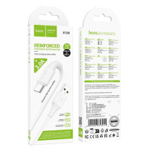 USB A į USB C laidas Hoco 3A 1 m X120 baltas USB A į USB C laidas Hoco 3A 1 m X120 baltas