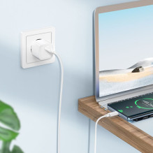 USB C laidas į USB C Hoco 3A 60W 2 m X88 baltas