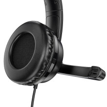 Wire headphones Jack 3,5 mm Hoco W103 black Wire headphones Jack 3,5 mm Hoco W103 black