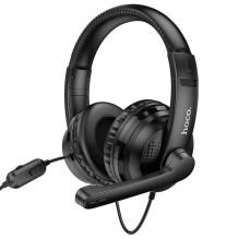 Wire headphones Jack 3,5 mm Hoco W103 black