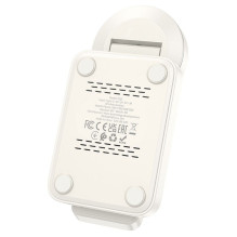 Belaidis įkroviklis Hoco 3in1 15W suderinamas su MagSafe CQ3, baltas Belaidis įkroviklis Hoco 3in1 15W suderinamas su MagSafe CQ3, baltas
