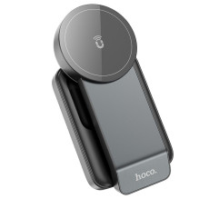Belaidis įkroviklis Hoco 3in1 15W, suderinamas su MagSafe CQ3, juodas Belaidis įkroviklis Hoco 3in1 15W, suderinamas su MagSafe CQ3, juodas