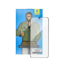 5D Mr. Monkey Glass - Apple iPhone 13 black (Anti-Static Strong HD)