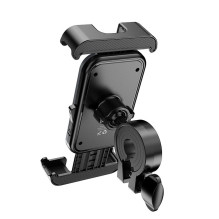 HOCO bike / motorcycle clamp holder for handlebar H82 black metal gray