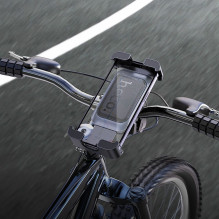 HOCO bike / motorcycle clamp holder for handlebar H82 black metal gray