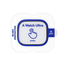 5D „Mr. Monkey Glass“ stiklas – skirtas „Apple Watch Ultra“ / „Ultra 2“ / „Ultra 3“, juodas (antistatinis, atsparus HD s