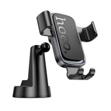 Gravity car phone holder Hoco dashboard H81 black and gray
