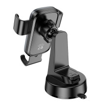 Gravity car phone holder Hoco dashboard H81 black and gray