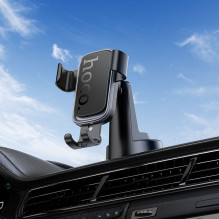 „Gravity“ automobilio telefono laikiklis „Hoco“ prietaisų skydeliui H81, juodas ir pilkas „Gravity“ automobilio telefono laikiklis „Hoco“ prietaisų skydeliui H81, juodas ir pilkas