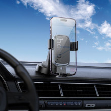 „Gravity“ automobilio telefono laikiklis „Hoco“ prietaisų skydeliui H81, juodas ir pilkas „Gravity“ automobilio telefono laikiklis „Hoco“ prietaisų skydeliui H81, juodas ir pilkas