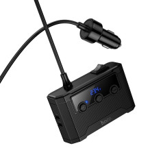 Automobilinis įkroviklis Hoco 2xUSB A + 2xUSB C+3x cigarečių degiklio prievadai PD QC3.0 240W Z64 juodas Automobilinis įkroviklis Hoco 2xUSB A + 2xUSB C+3x cigarečių degiklio prievadai PD QC3.0 240W Z64 juodas