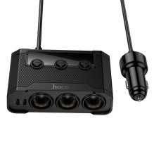 Automobilinis įkroviklis Hoco 2xUSB A + 2xUSB C+3x cigarečių degiklio prievadai PD QC3.0 240W Z64 juodas Automobilinis įkroviklis Hoco 2xUSB A + 2xUSB C+3x cigarečių degiklio prievadai PD QC3.0 240W Z64 juodas