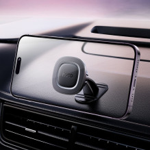 Magnetinis automobilio telefono laikiklis Hoco prietaisų skydeliui H73 juodas ir pilkas
