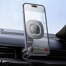 Magnetic car phone holder compatible with Magsafe Hoco air vent H74 black and gray Magnetic car phone holder compatible with Magsafe Hoco air vent H74 black and gray