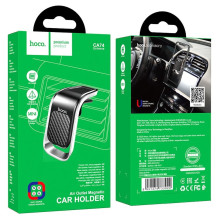 Magnetic car phone holder Hoco air vent CA74 black and silver Magnetic car phone holder Hoco air vent CA74 black and silver