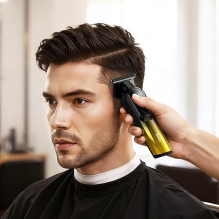 Hair clipper with digital display Hoco HP27 gold Hair clipper with digital display Hoco HP27 gold