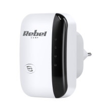 Wi-Fi signalo stiprintuvas - Rebel KOM1030, 300 Mbit / s, 100m Nuotolis, 10 Vartotojų, Balta Wi-Fi signalo stiprintuvas - Rebel KOM1030, 300 Mbit / s, 100m Nuotolis, 10 Vartotojų, Balta