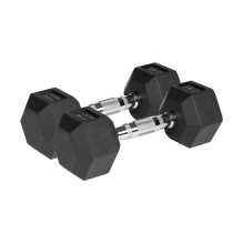 Fitneso Įranga - Rebel Active 2x5 Kg Guma Padengti Hanteliai Juodi Fitneso Įranga - Rebel Active 2x5 Kg Guma Padengti Hanteliai Juodi