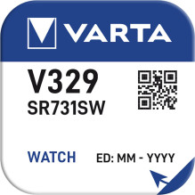 Varta 329 (SR731SW) batteries 10 pcs. Varta 329 (SR731SW) batteries 10 pcs.