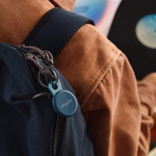 Chipolo LOOP - Rechargeable Bluetooth Tracker with Silicone Loop for iOS &amp; Android, Navy