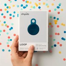 „Chipolo LOOP“ – įkraunamas „Bluetooth“ sekiklis su silikonine kilpa, skirtas „iOS“ ir „Android“, tamsiai mėlynas „Chipolo LOOP“ – įkraunamas „Bluetooth“ sekiklis su silikonine kilpa, skirtas „iOS“ ir „Android“, tamsiai mėlynas