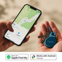„Chipolo LOOP“ – įkraunamas „Bluetooth“ sekiklis su silikonine kilpa, skirtas „iOS“ ir „Android“, tamsiai mėlynas „Chipolo LOOP“ – įkraunamas „Bluetooth“ sekiklis su silikonine kilpa, skirtas „iOS“ ir „Android“, tamsiai mėlynas