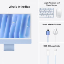 Apple iMac 24" 4.5K Retina M4 16GB 256SSD EN Blue MWUF3ZE / A Apple iMac 24" 4.5K Retina M4 16GB 256SSD EN Blue MWUF3ZE / A