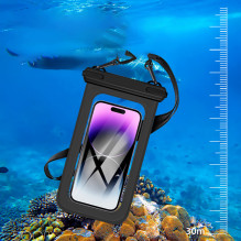 JUST MUST Waterproof Phone Pouch Black