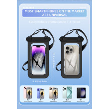 JUST MUST Waterproof Phone Pouch Black