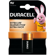 Duracell 9V šarminė baterija 1 vnt. Duracell 9V šarminė baterija 1 vnt.