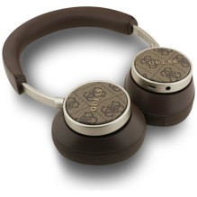 Guess Guess Bluetooth 4G Classic Logo Wireless On-Ear Headphones - Brown Guess Guess Bluetooth 4G Classic Logo Wireless On-Ear Headphones - Brown