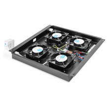 DIGITUS roof ventilator unit Unique / Dynamic 4 fans black. DIGITUS roof ventilator unit Unique / Dynamic 4 fans black.