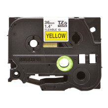 Label tape cassette Brother 36mmx8m yellow / black TZe-FX661 Label tape cassette Brother 36mmx8m yellow / black TZe-FX661