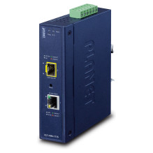 „Planet IGT-900-1T1S“ 1 prievado pramoninis + 1 prievado SFP valdomas medijos keitiklis