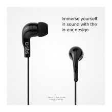 SBS Mix 10 Kopfhörer In-Ear 3,5mm Klinkenstecker schwarz SBS Mix 10 Kopfhörer In-Ear 3,5mm Klinkenstecker schwarz