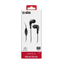 SBS Mix 10 Kopfhörer In-Ear 3,5mm Klinkenstecker schwarz SBS Mix 10 Kopfhörer In-Ear 3,5mm Klinkenstecker schwarz
