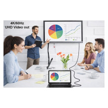 Equip Adapter USB-C- USB-C+HDMI PD100W 4K / 60Hz 1.00m Alu. Equip Adapter USB-C- USB-C+HDMI PD100W 4K / 60Hz 1.00m Alu.
