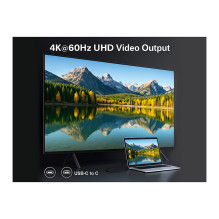 Equip Adapter USB-C- USB-C+HDMI PD100W 4K / 60Hz 1.00m Alu. Equip Adapter USB-C- USB-C+HDMI PD100W 4K / 60Hz 1.00m Alu.