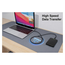 Equip Adapter USB-C- USB-C+HDMI PD100W 4K / 60Hz 3.00m Alu. Equip Adapter USB-C- USB-C+HDMI PD100W 4K / 60Hz 3.00m Alu.