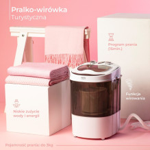Camry Premium CR 8054 skalbimo mašina, pakraunama iš viršaus, 3 kg, ruda, balta Camry Premium CR 8054 skalbimo mašina, pakraunama iš viršaus, 3 kg, ruda, balta