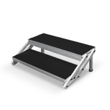 Reguliuojami aliuminiai laiptai pakylai 40-60 cm (2 pakopų) Reguliuojami aliuminiai laiptai pakylai 40-60 cm (2 pakopų)