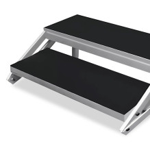Reguliuojami aliuminiai laiptai pakylai 40-60 cm (2 pakopų) Reguliuojami aliuminiai laiptai pakylai 40-60 cm (2 pakopų)