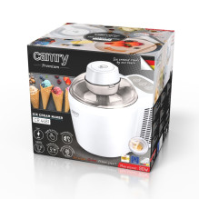 „Camry Premium CR 4481“ ledų gaminimo aparatas su gelio indeliu, 0,7 l, 90 W, baltas „Camry Premium CR 4481“ ledų gaminimo aparatas su gelio indeliu, 0,7 l, 90 W, baltas