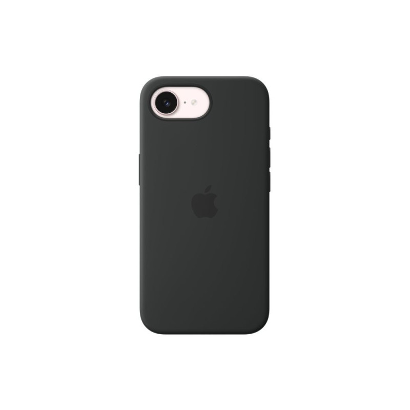 Apple - iPhone 17e Silicone Case with MagSafe - Black ,