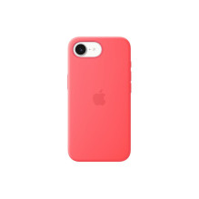Apple - iPhone 17e Silicone Case with MagSafe - Bright Guava ,