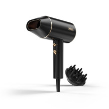 Hair Dryer - Wahl Ionic Flow 2100W, 2 Speeds/Heat Settings, Black, Gold Hair Dryer - Wahl Ionic Flow 2100W, 2 Speeds/Heat Settings, Black, Gold