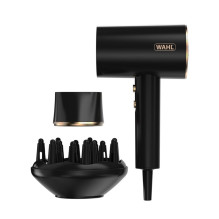 Hair Dryer - Wahl Ionic Flow 2100W, 2 Speeds/Heat Settings, Black, Gold Hair Dryer - Wahl Ionic Flow 2100W, 2 Speeds/Heat Settings, Black, Gold